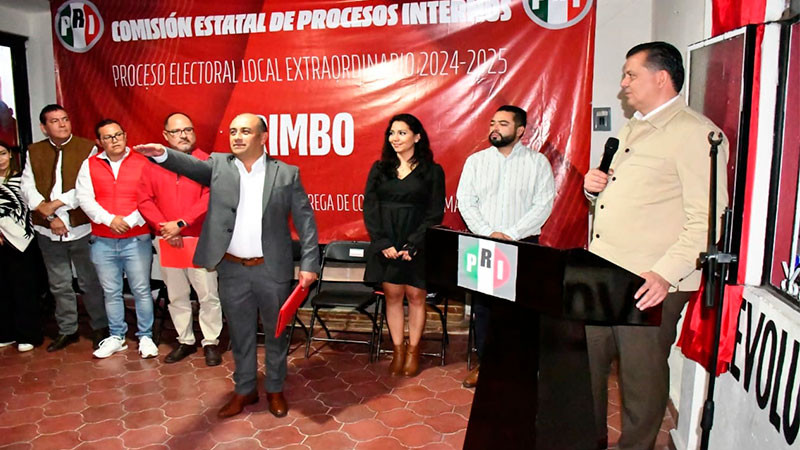 Rinde protesta Fernando Palomino Andrade como candidato a la Presidencia Municipal de Irimbo 