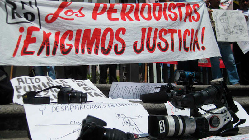 En Guerrero, protestan periodistas por homicidios de Mauricio Solís y Patricia Ramírez 