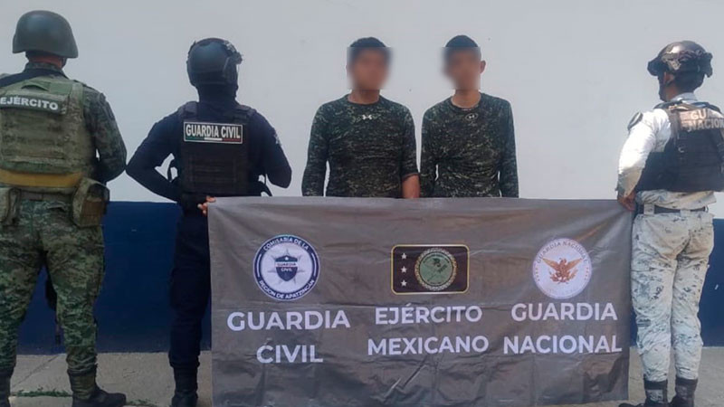 Fuerza de Tarea Michoacán: En Buenavista, Michoacán detienen a dos con arsenal 