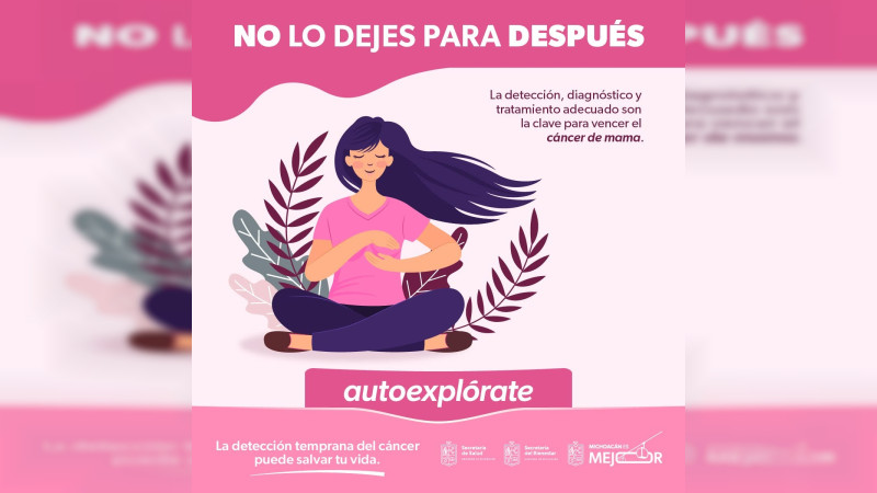 Para detectar el cáncer de mama, Salud Michoacán invita a mujeres a realizarse mastografías  