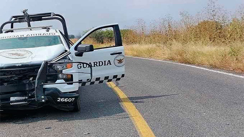 Fallece adolescente en accidente en Tarimoro, Guanajuato; choca motocicleta con patrulla de la Guardia Nacional 