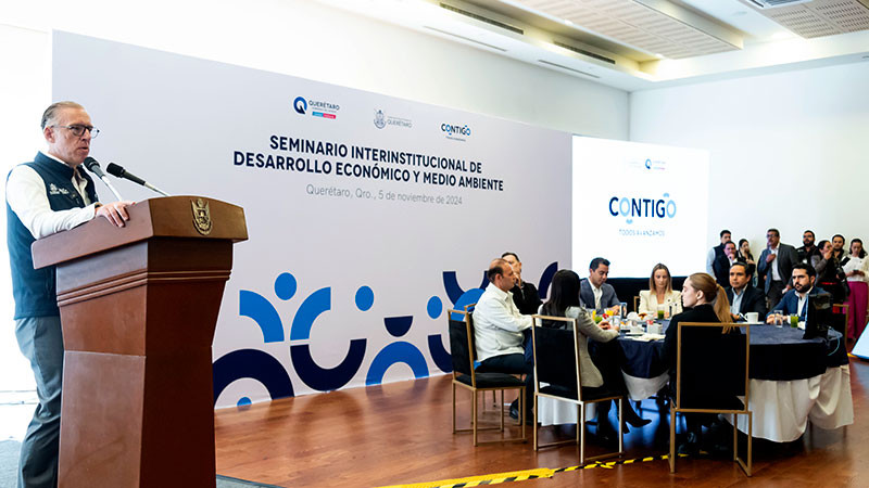 Inaugura Gobernador el Seminario Interinstitucional de Desarrollo Económico y Medio Ambiente del Estado de Querétaro 