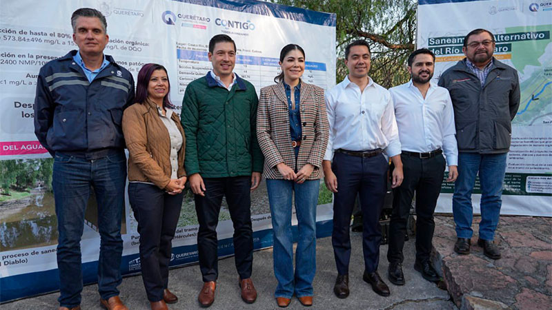 Refrenda Felifer Macías su compromiso con el medio ambiente; continúa saneamiento del Río Querétaro 