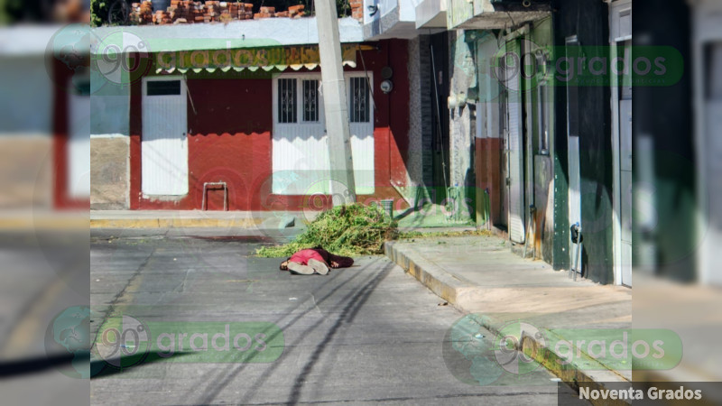 Ultiman a tiros a un individuo en Zamora, Michoacán 