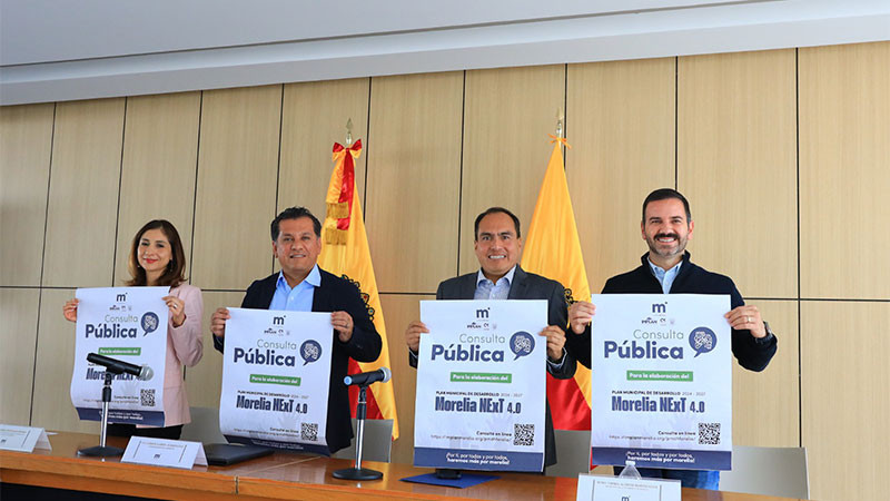 Gobierno de Morelia anuncia consulta pública para el “Plan Municipal de Desarrollo 2024-2027” 