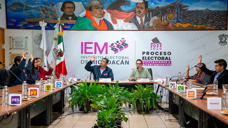 Aprueba IEM lineamientos para la sesión de cómputos de las elecciones Irimbo  