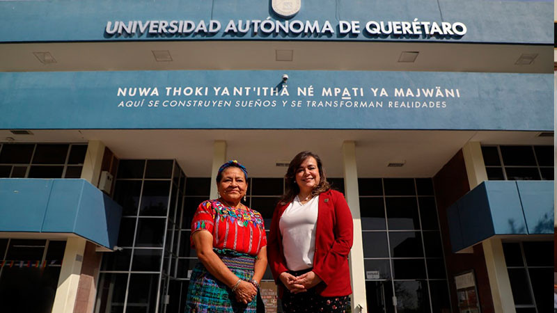 Recibe Rectora UAQ a Premio Nobel de la Paz 