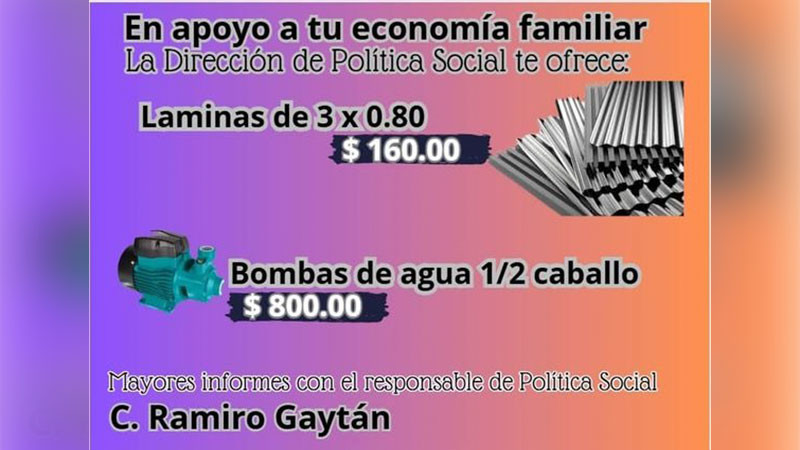 Ayuntamiento de Morelos ofrece productos esenciales para el hogar a precios accesibles para apoyar la economía familiar 