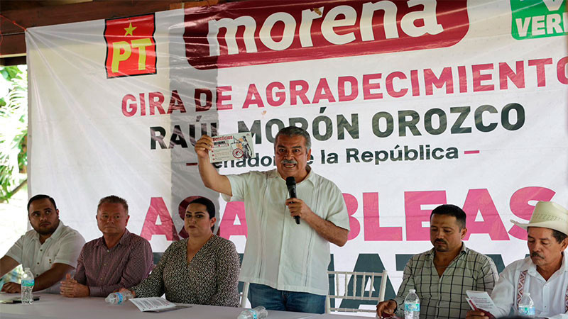 Concluye Raúl Morón asambleas informativas en distritos de Michoacán 