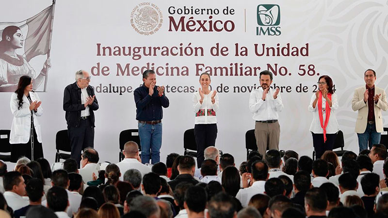 Presidenta Claudia Sheinbaum Pardo inauguró UMF No. 58 Villa Fontana del IMSS  