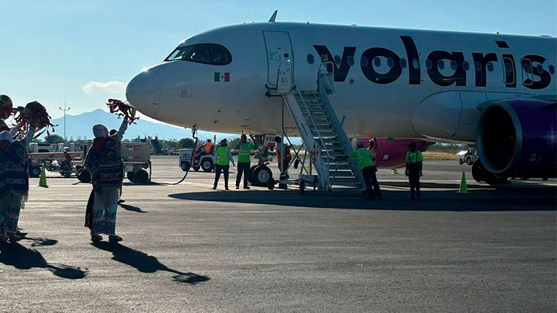 Vuelo Monterrey-Morelia arrancó con 80% promedio de ocupación, anuncia Volaris 