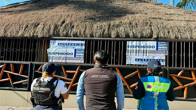 Clausuran establecimiento ‘El Guayabo’ en la comunidad de Juriquilla en Querétaro 