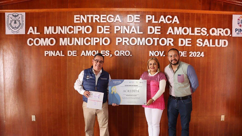 Certifica SESA al municipio queretano de Pinal de Amoles como Promotor de Salud 