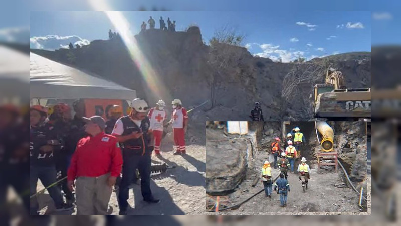 Cinco trabajadores atrapados por derrumbe de una mina en Badiraguato, Sinaloa: Ordena Sheinbaum su rescate 