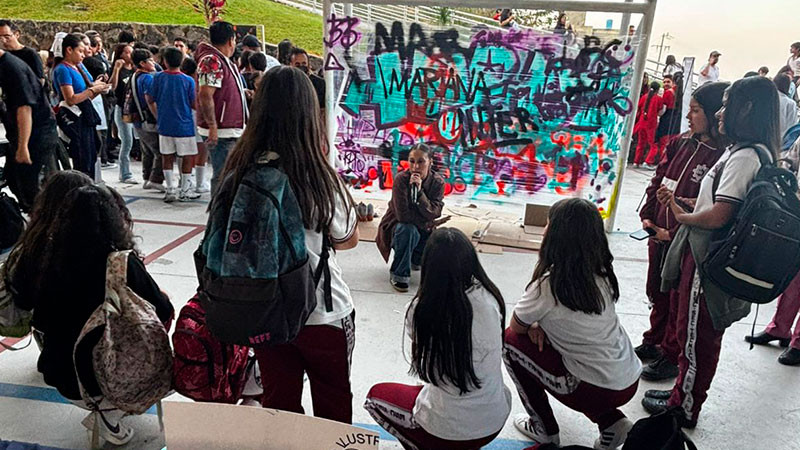 Lleva Secretaría de Cultura de Michoacán la cultura hip hop a jóvenes de Sahuayo, Michoacán  