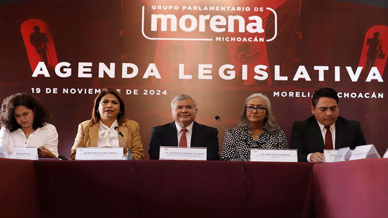 Con enfoque humanista presenta GPMORENA su Agenda Legislativa 