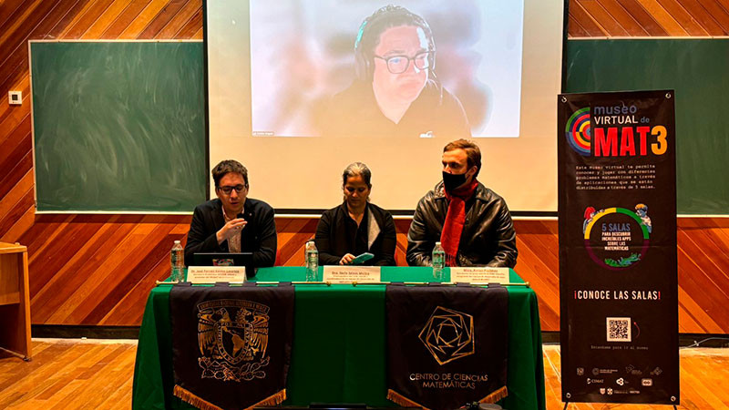 Se presenta en Michoacán el Museo Virtual de Matemáticas desde el Centro de Ciencias Matemáticas de la UNAM  