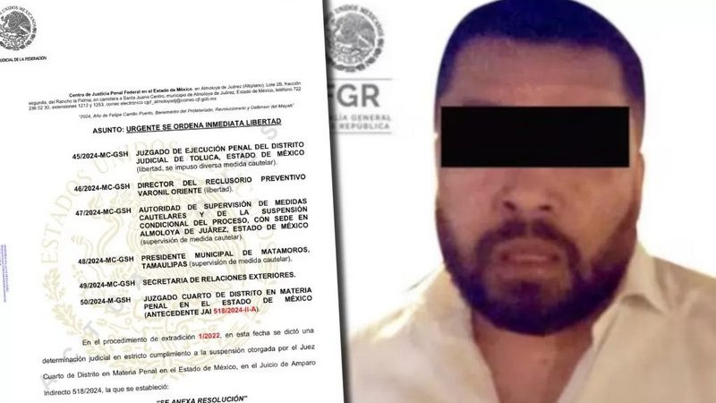 Juez revoca prisión preventiva a sobrino de un líder delincuencial del Golfo 