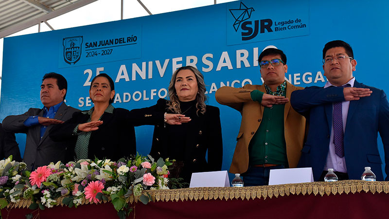 Conmemora Secundaria Adolfo X. Blanco Venegas su 25 aniversario 