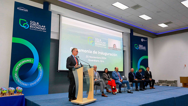 Marco Del Prete inaugura CO2 & Circular Economy Business Summit 2024, en Querétaro  