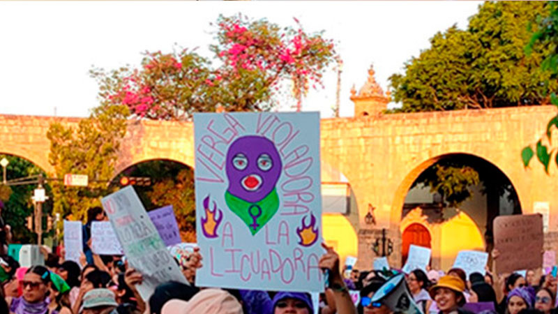 En Morelia, se manifiesta por la eliminación de la violencia contra las mujeres  