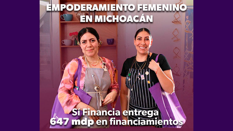 Entregados más de 647 millones de pesos en créditos para empoderar a mujeres: Sí Financia 