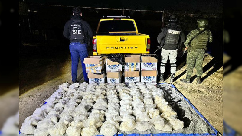 Golpe de 33 millones al narco en Morelia: Aseguran 115 kilos de “cristal” en la capital de Michoacán 