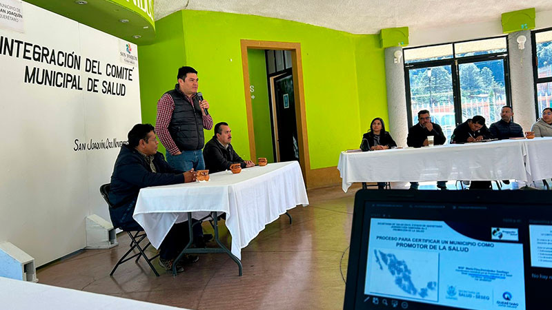 Instala SESA el Comité de Salud en San Joaquín, Querétaro  