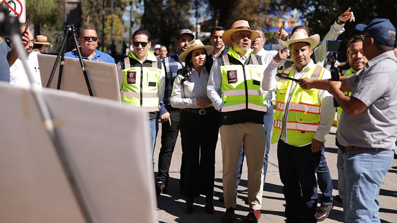 Inaugura Bedolla rehabilitación de avenida Paseo de la Revolución en Uruapan 