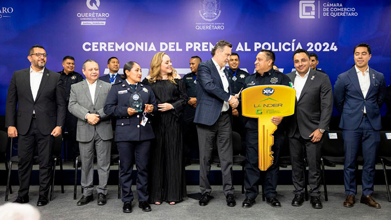 Es Rogelio Trejo Ramírez el Policía del Año 2024 en Querétaro  