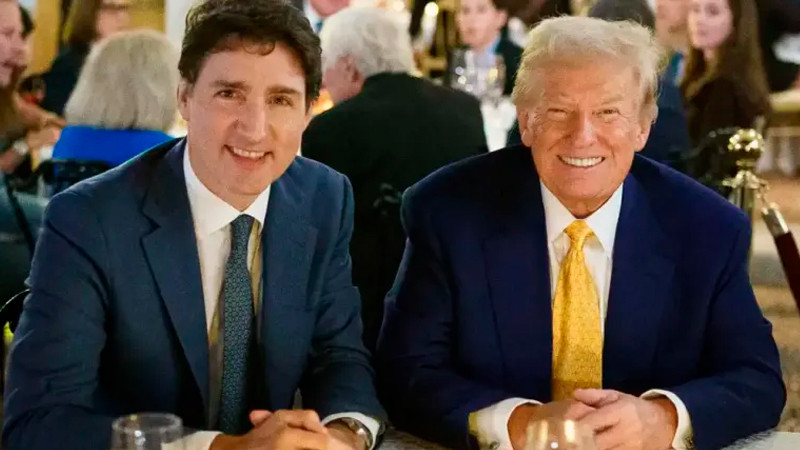 Trump sugiere a Trudeau que Canadá se anexe a EEUU para evitar aranceles: Fox News 