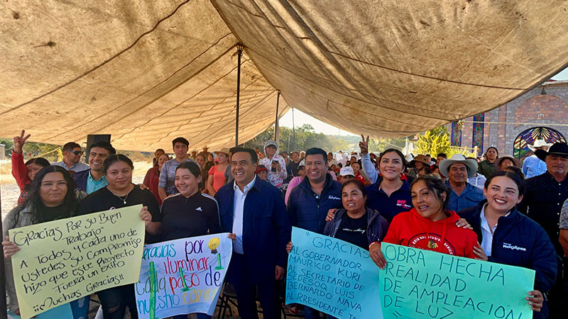 Entrega SEDESOQ obras sociales en cuatro comunidades de Huimilpan, Querétaro 