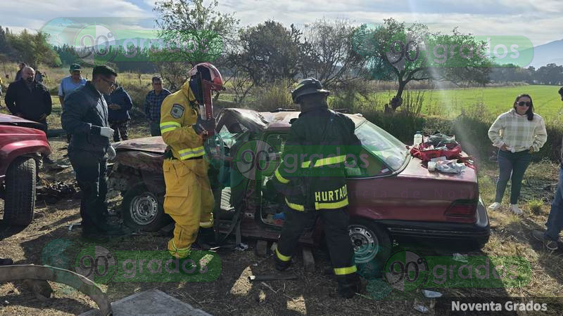 Choque en Tangancícuaro, Michoacán, deja cinco personas lesionadas 