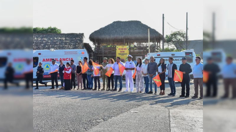 Arranca Policía Turística operativo de seguridad en playas de Lázaro Cárdenas, Michoacán