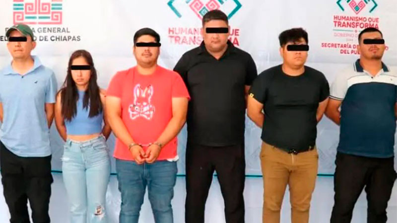 Cae banda delictiva en Chiapas, se dedicaban al robo de vehículos y extorsión 