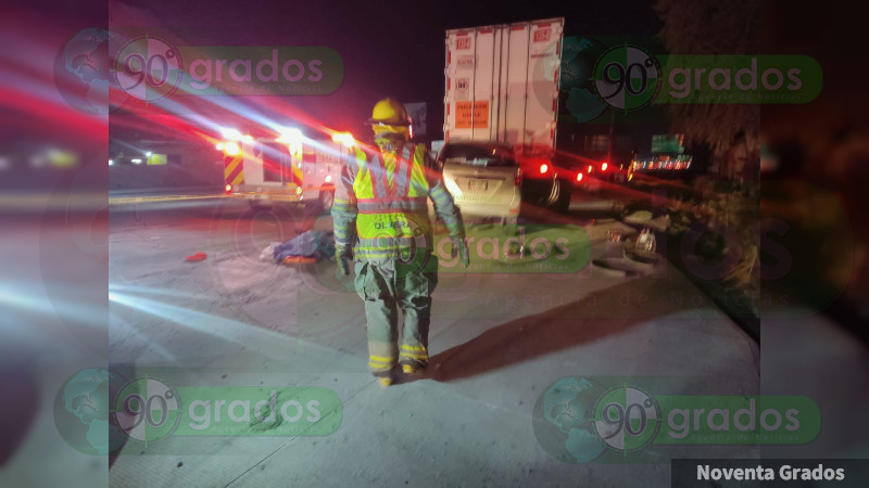 Deja una persona muerta accidente en la autopista federal 57 México- Querétaro  