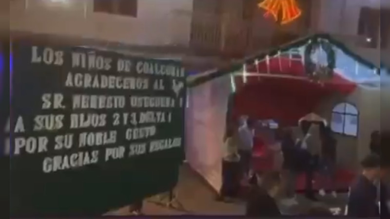 Ayuntamiento y CJNG organizan 193 aniversario de Coalcomán, como municipio de Michoacán: Agradecen al Mencho con desfile, peleas de gallos y regalos a niños 