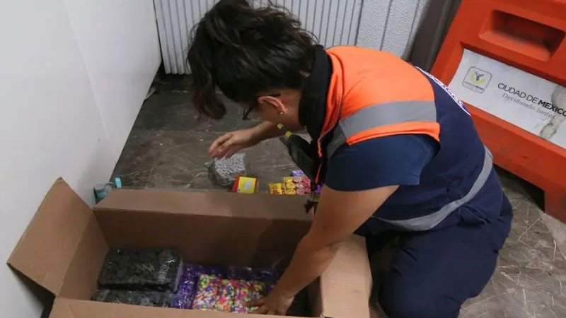 Aseguran 1 tonelada de pirotecnia en el Metro de la CDMX 