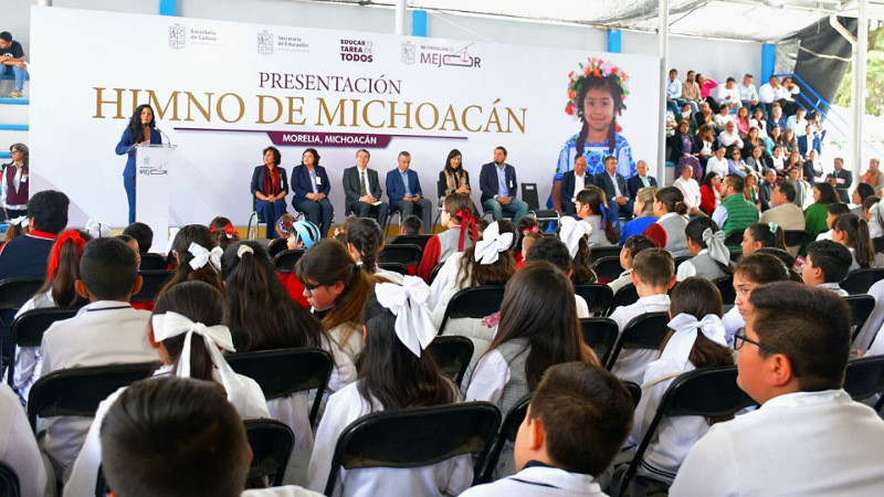 Himno de Michoacán hereda legado histórico para las nuevas generaciones: Secum 