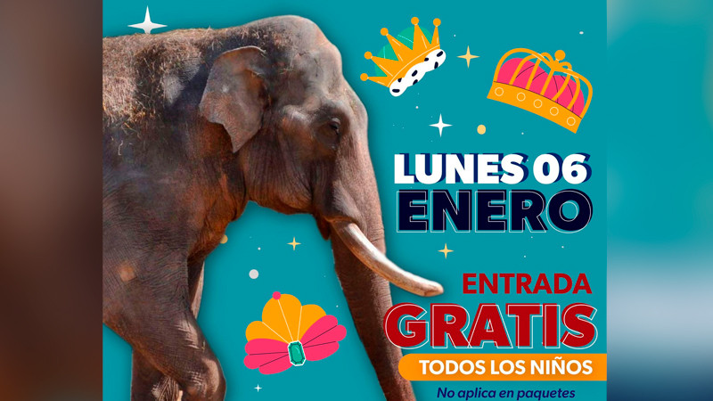 Niñas y niños entrarán gratis al zoo de Morelia por Día de Reyes 