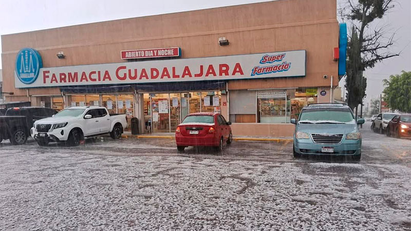 Se registran fuertes lluvias en la capital michoacana 