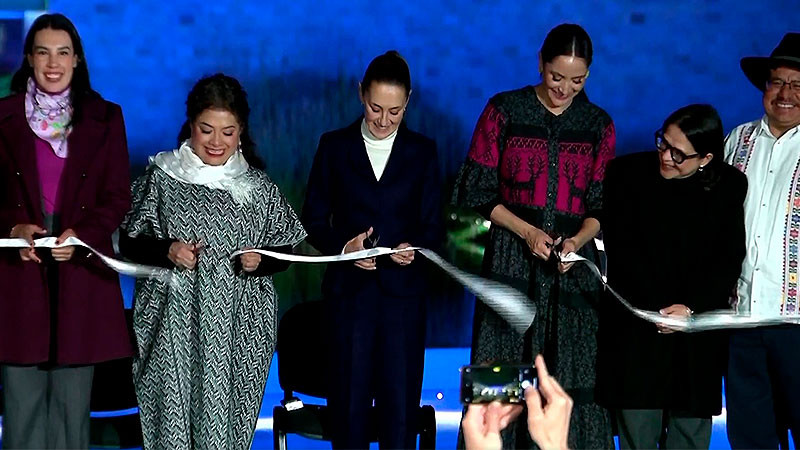 Encabeza presidenta Claudia Sheinbaum la reapertura del segundo piso del Museo Nacional de Antropología  