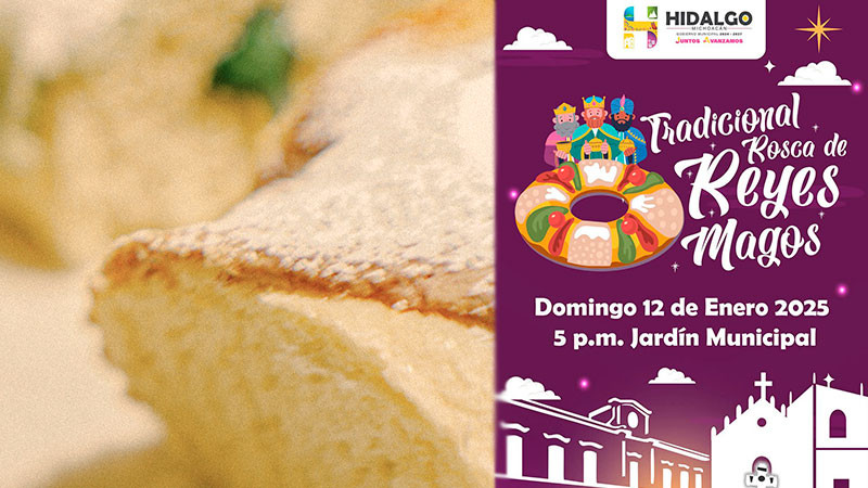 Panaderos del municipio de Hidalgo, Michoacán, harán rosca de reyes de mil 500 metros 