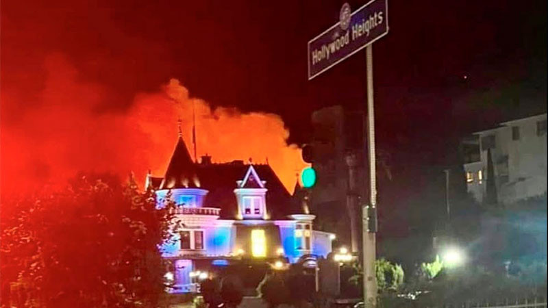 Confirman un sexto incendio en California que amenaza a Hollywood 