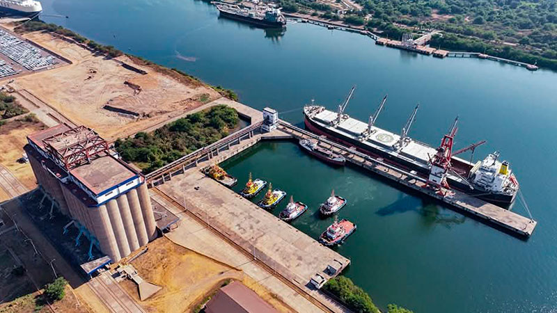 Realiza la empresa Infraestructura Portuaria del Golfo una descarga de 55 mil toneladas de trigo en Lázaro Cárdenas 