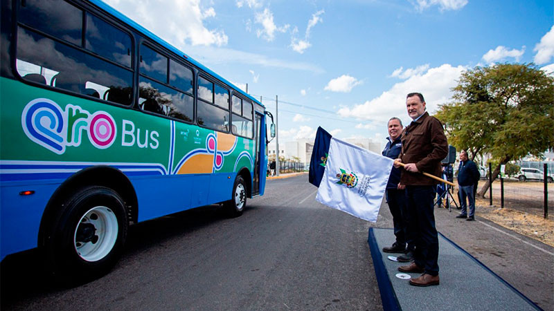 Da gobernador banderazo de salida a Ruta Qrobus, que va de Corregidora a Huimilpan    