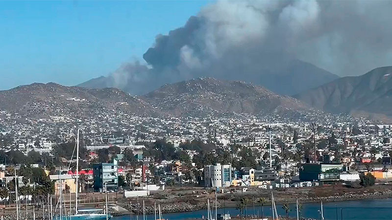 Dejan daños de más de mil hectáreas pastizales, cuatro incendios en Ensenada, Baja California 