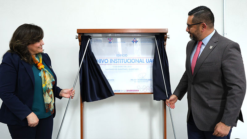 Atestigua Carlos Alcaraz inauguración del Edificio de la Coordinación de Archivo Institucional de la UAQ 