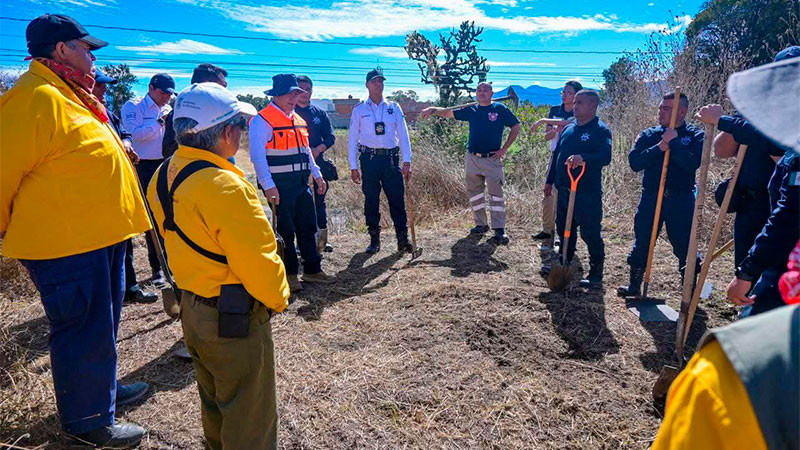 Ayuntamiento de Zacapu inicia con capacitaciones para prevenir incendios y preservar áreas verdes 