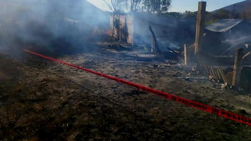 Muere hombre de 90 años al quedar atrapado en incendio de su vivienda en Maravatío, Michoacán 